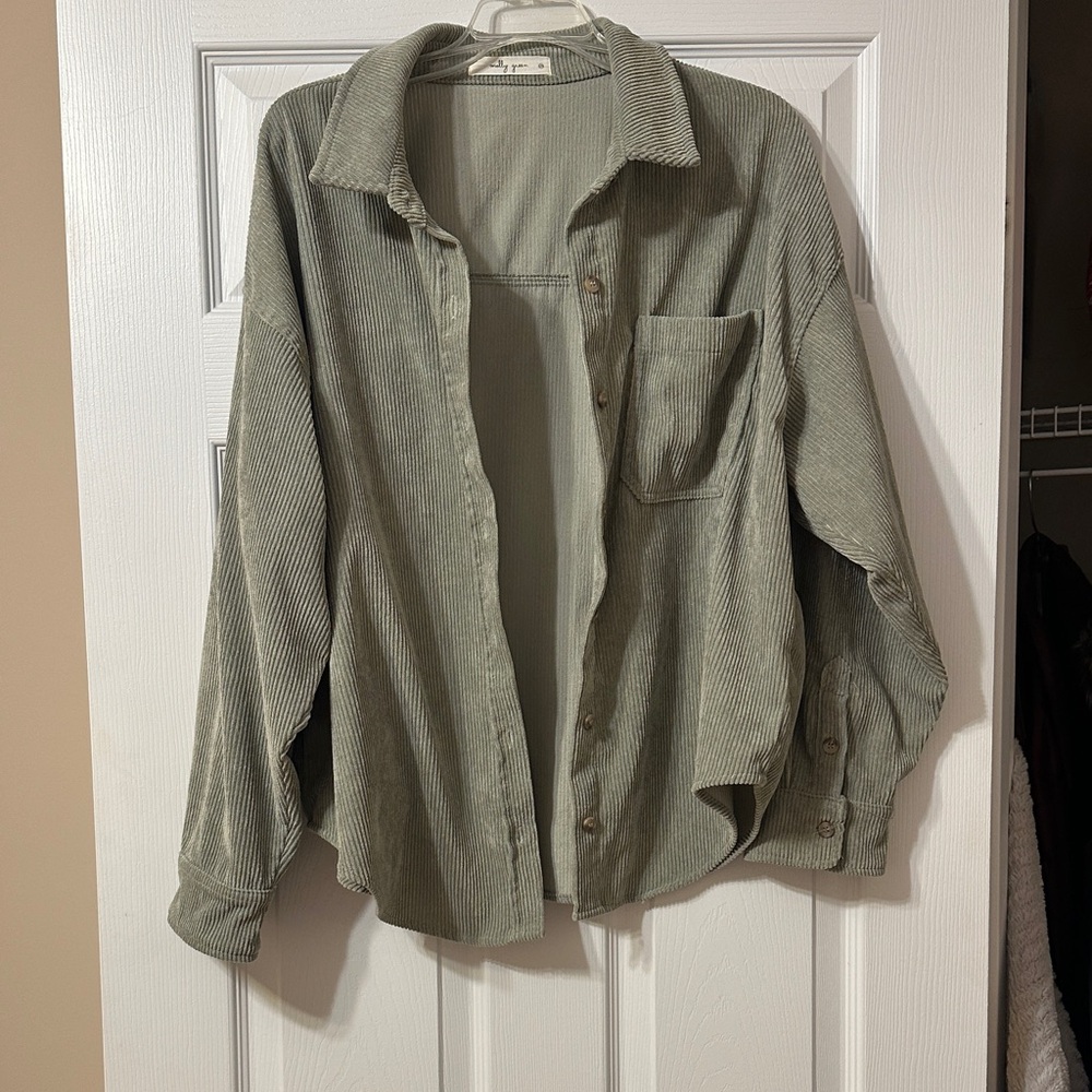Olive Green Corduroy Jacket